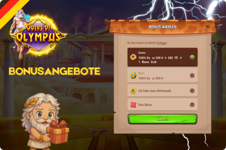 Boni für unseren Slot